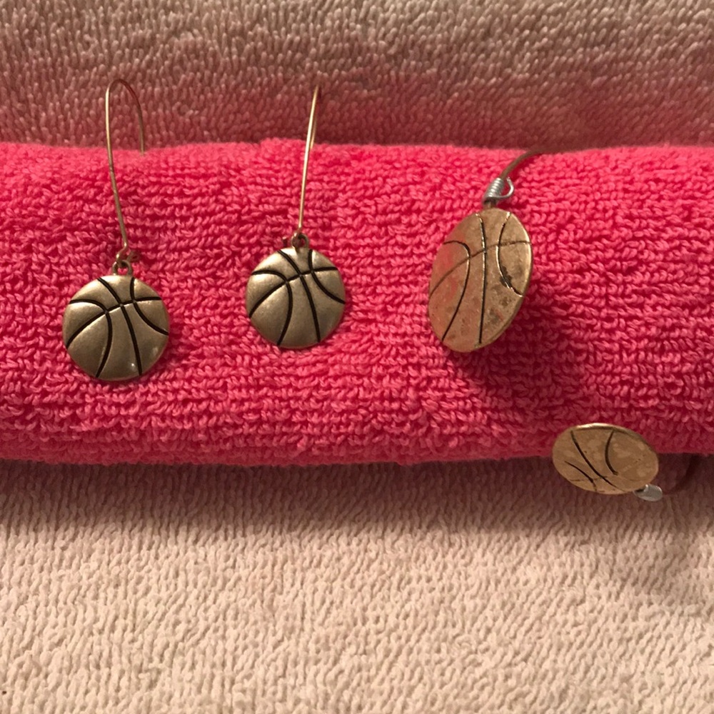 Basketball Bracelet and Earrings